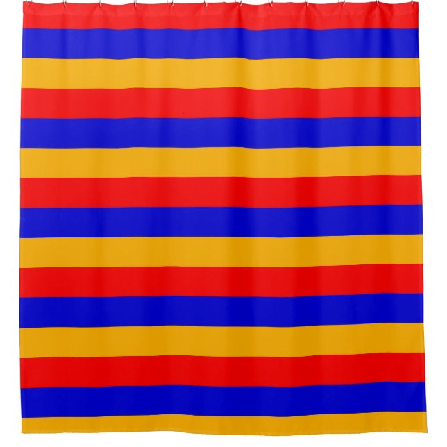 Rideau de douche avec drapeau d'Arménie (Devant)
