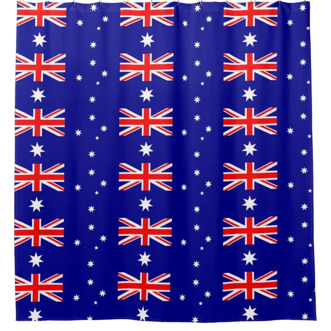 Rideau de douche avec drapeau d'Australie (Devant)