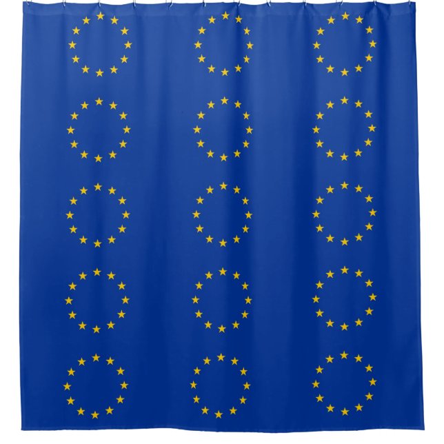 Rideau de douche avec drapeau de l'Union européenn (Devant)