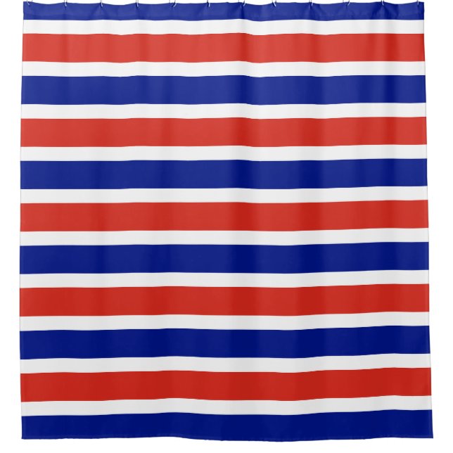 Rideau de douche avec drapeau du Costa Rica (Devant)