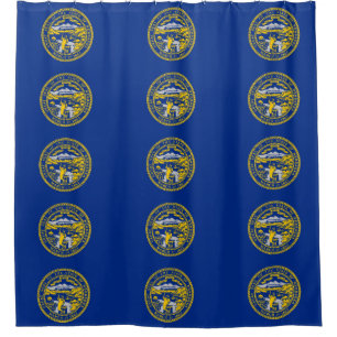 Rideau de douche avec drapeau du Nebraska, États-U