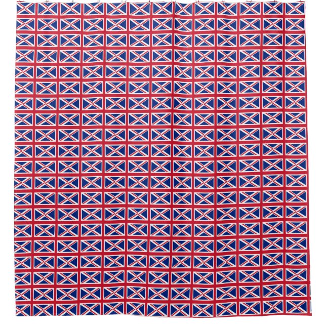 Rideau de douche avec drapeau du Royaume-Uni (Devant)