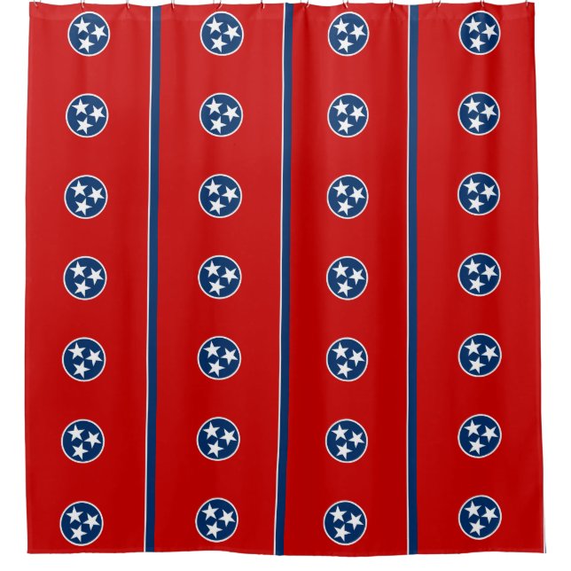Rideau de douche avec drapeau du Tennessee, États- (Devant)