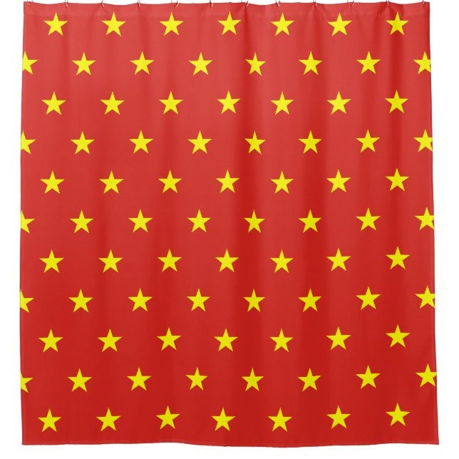 Rideau de douche avec drapeau du Vietnam (Devant)