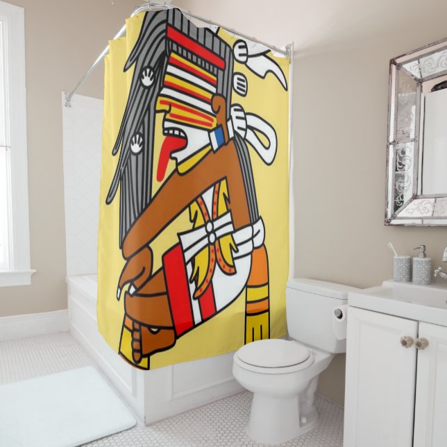 Rideau de douche Aztec (En situation)