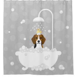 Rideau de douche Beagle