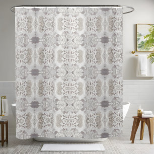 Rideau de douche blanc classique