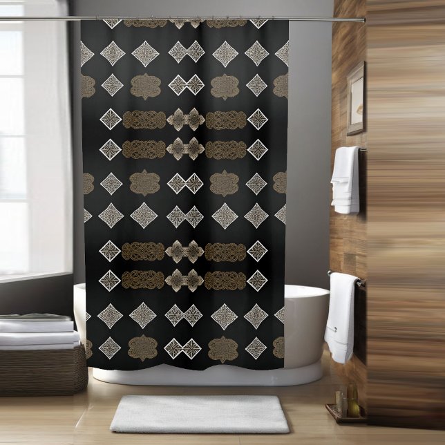 Rideau de douche Boho moderne élégant (Créateur téléchargé)