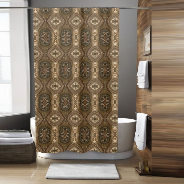 Rideau de douche Boho Vintage classique (Créateur téléchargé)