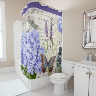 Rideau de douche botanique