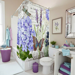Rideau de douche botanique