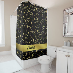 rideau de douche bouddha doré