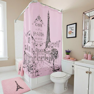 Rideau de douche Cafe Paris