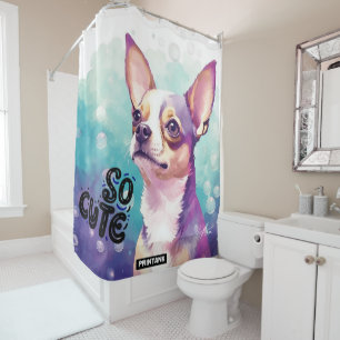 rideau de douche chihuahua joli chien cadeau pour 