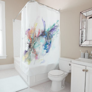 Rideau de douche colibri