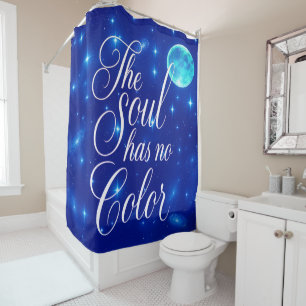 Rideau de douche 'Collection de citations poétique