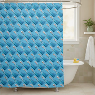 Rideau de douche congelé