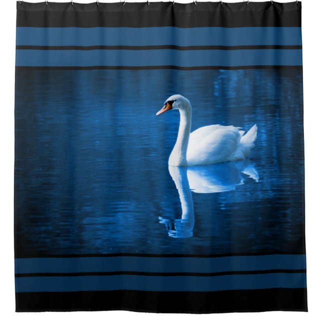 Rideau de douche/cygne (Devant)
