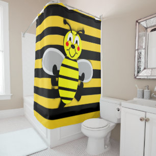 Rideau de douche d'abeille