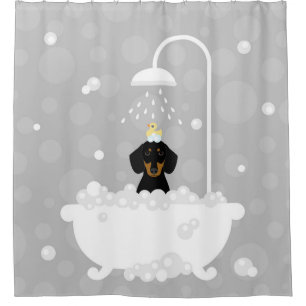 Rideau de douche Dachshund