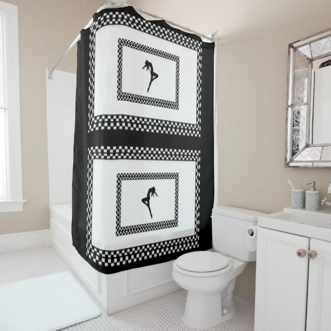 Rideau de douche Dancer (En situation)