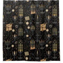 Rideau de douche Dark Academia - Moody & Scholarly
