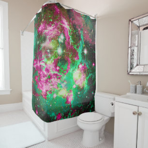 Rideau de douche de champ étoile lumineux