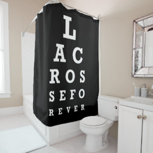 Rideau de douche de crosse - Drôle LAX Eye Chart