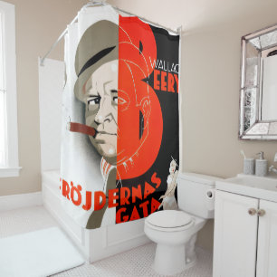 Rideau de douche de film des années 1930