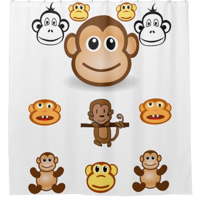 Rideau de douche de Gorilla (Devant)