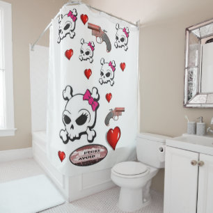 Rideau de douche de la Saint Valentin