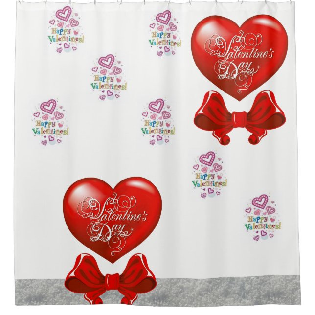 Rideau de douche de la Saint Valentin (Devant)