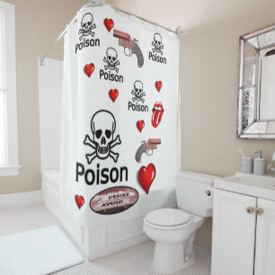 Rideau de douche de la Saint Valentin
