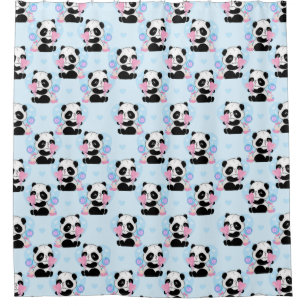 Rideau de douche de l'ours Panda
