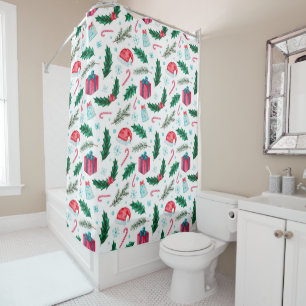 Rideau de douche de Noël