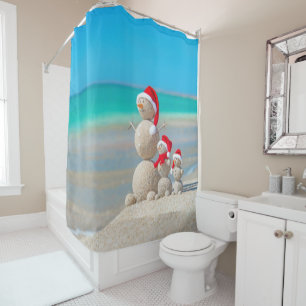 Rideau de douche de Noël, Snowman