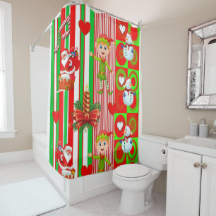 Rideau de douche de Noël, Snowman