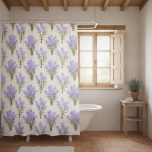 Rideau de douche de Provence Lavender Bunches