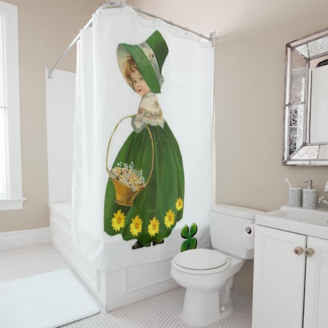 Rideau de douche de Saint Patrick (En situation)
