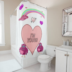 Rideau de douche de Saint Valentin