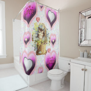 Rideau de douche de Saint Valentin