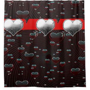 Rideau de douche de Saint Valentin