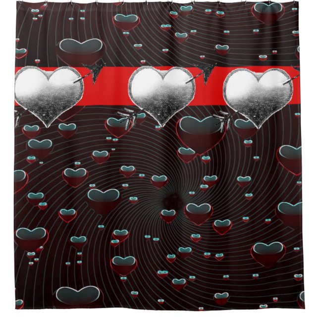 Rideau de douche de Saint Valentin (Devant)