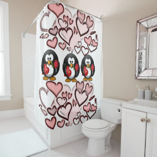 Rideau de douche de Saint Valentin