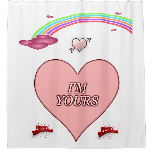 Rideau de douche de Saint Valentin (Devant)