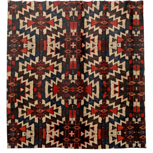 rideau de douche design de tapis oriental (Devant)