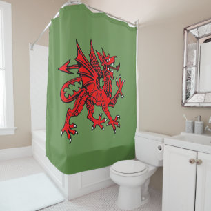 Rideau de douche Dragon