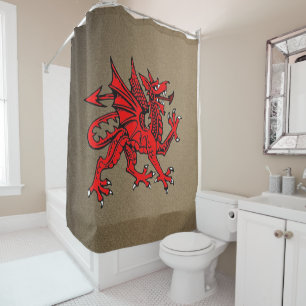 Rideau de douche Dragon
