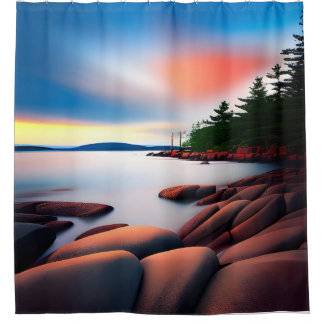 Rideau de douche du parc national Acadia