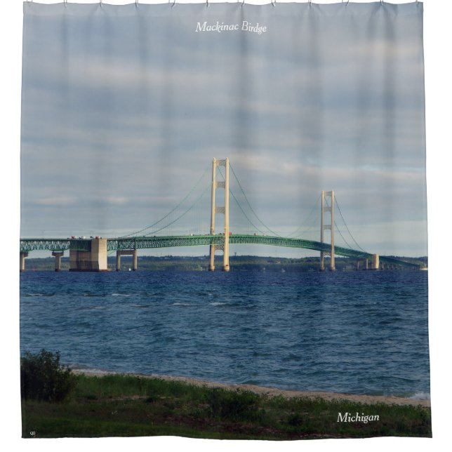 Rideau de douche du pont Mackinac (Devant)